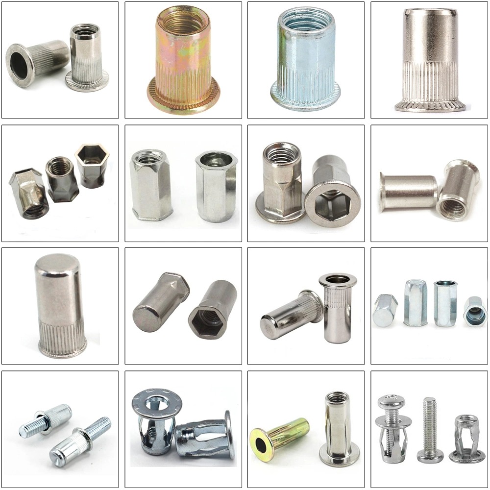 Manufacturer Stainless Steel Aluminum Flat Head Knurled_yy